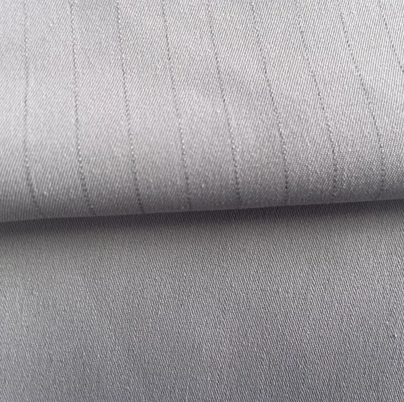 Cheap price esd antistatic 100% polyester fabric Plain weave Cool silk Cotton elastic fabric for jacket pants