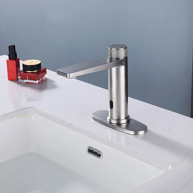 Stainless Steel Infrared Sensor Bathroom Basin Faucet Tap