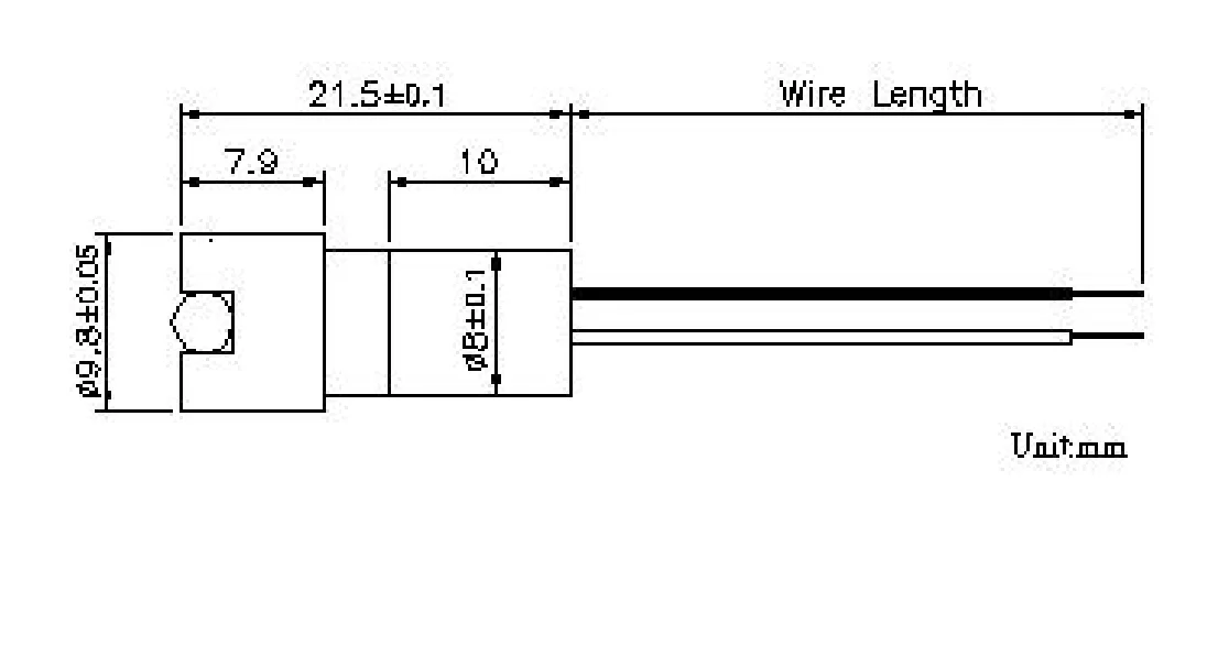 635nm Line Generator Module 10mm 1mw 5mw laser module