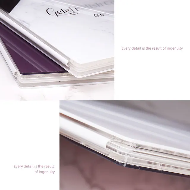 Professional Acrylic Nail Gel Polish Display Card Book60/ 80/100/120/160/180 Color Board Chart Nail Display Book