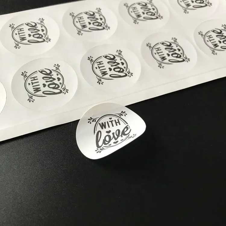 Bespoke Custom Logo White Self Adhesive Stickers Printing Company for clothing