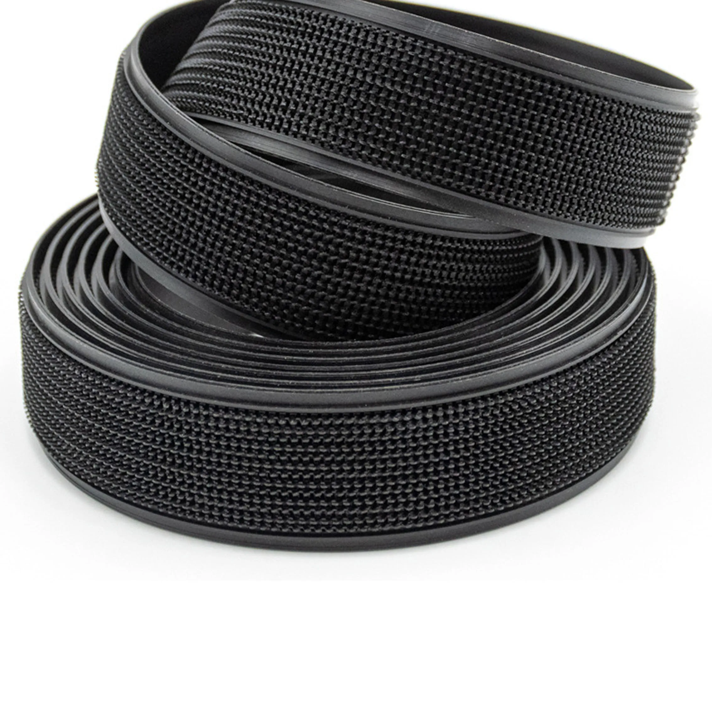 Dansky hot selling ABS Rubber strip fastener tape  plastic hard hook and loop tape  for Card slot curtains