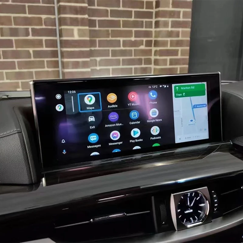 NAVIHUA Car DVD Players Navi GPS Multimedia System Auto Stereo Android 11 8+128GB Carplay Playstore for Lexus LX570 2016-2021