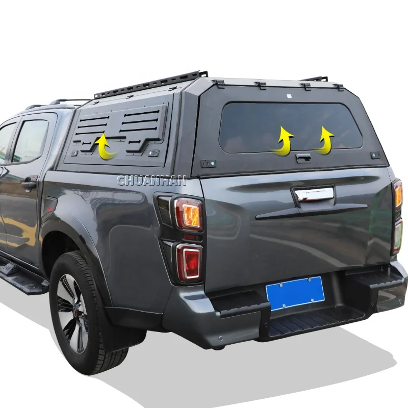 Pickup Tonneau cover truck bed hardtop topper aluminum truck dmax canopy for ford  2021-2022 ford ranger wildtrak nissan navara