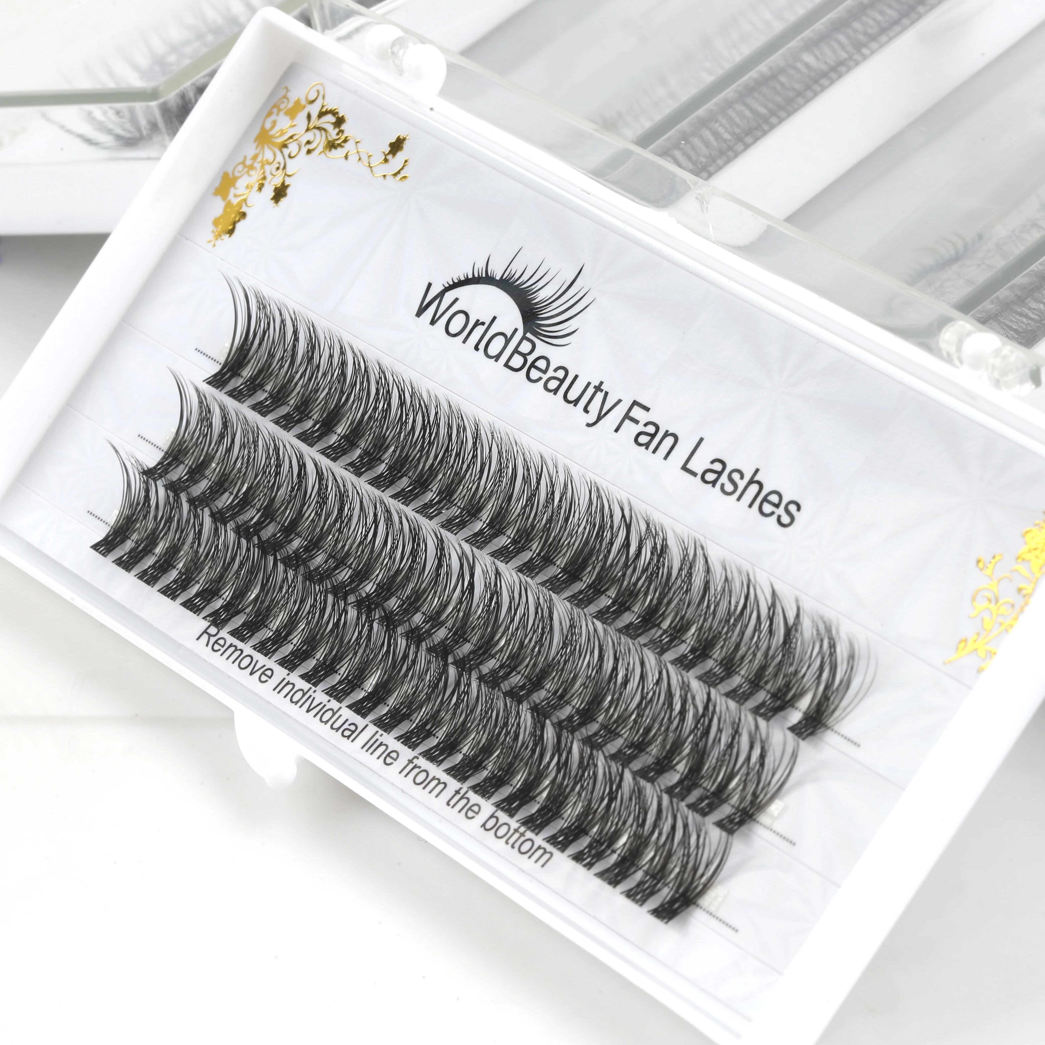 WorldBeauty lashes glue-based DIY eyelashes private label segmented lashes diy eyelashes rootless lashes