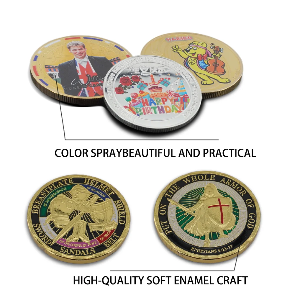 cheap custom logo 2d 3d die stamped enamel commemorative metal.coin blank copper custom coins metal double sided  metal crafts