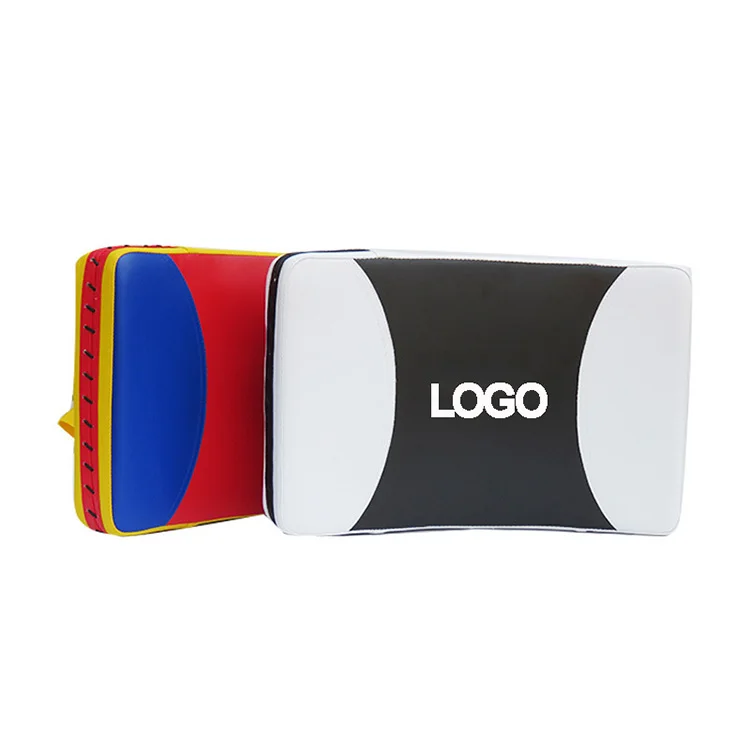 High Quality PU Curved Muay Thai Martial Arts Paddle Taekwondo Target Kicking Shield Custom Logo Factory Price for Karate Judo