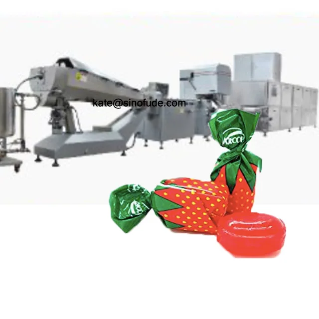 Die forming production line / hard candy making machines / lollipop candy production line from factory