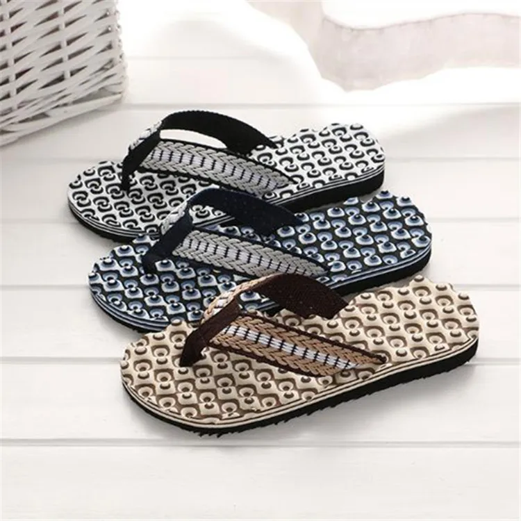 Summer EVA Soft Sole quiet casual Anti-slip Vacation Flip-flops beach Clip-on outdoor Slide Sandals and Slippers flip-flops