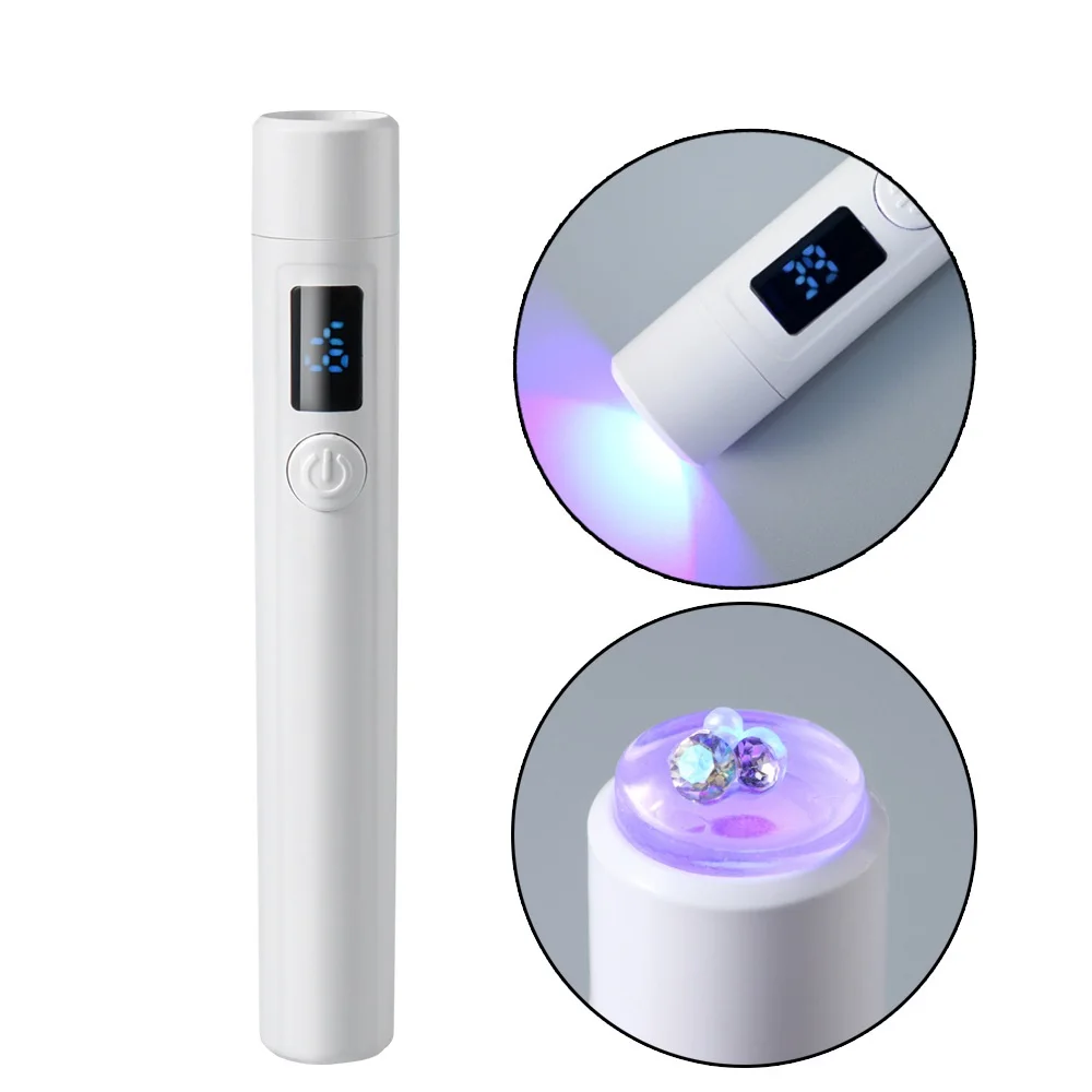 Оптовая продажа, таймер, быстрая сушилка, ручная перезаряжаемая Беспроводная отверждающая Гель-лак для ногтей, портативная мини-УФ Светодиодная лампа для ногтей