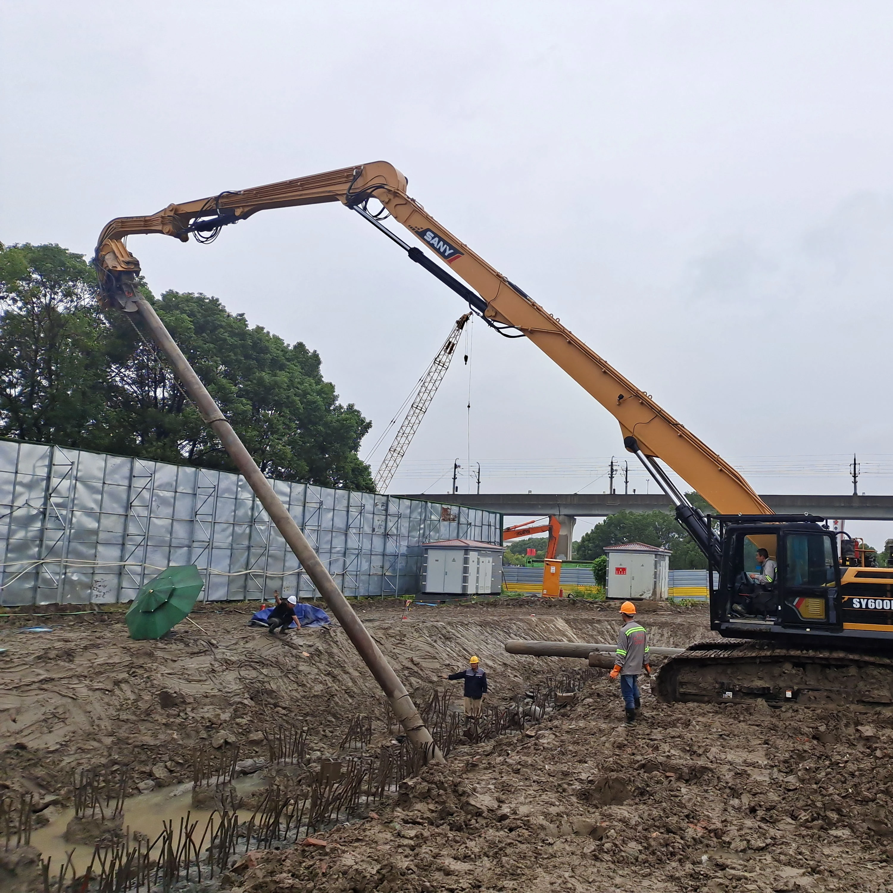 Hydraulic Pile Driver Hammer Post Vibro Hammer Ground Solar Pile Driver Ramming