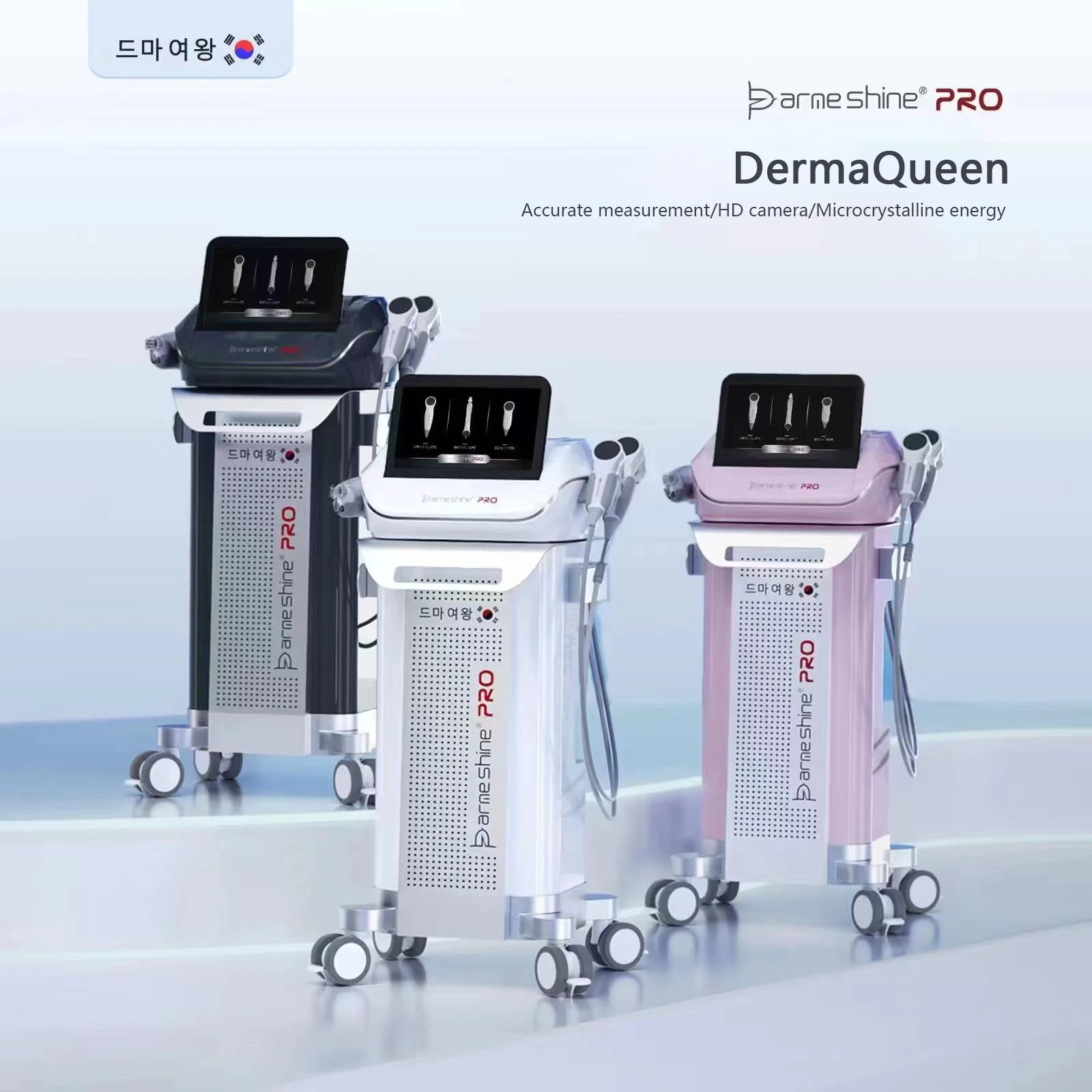 For Women Clear Test Skin Care Fractional RF Machine Home Use Grinding Tool 65pins
