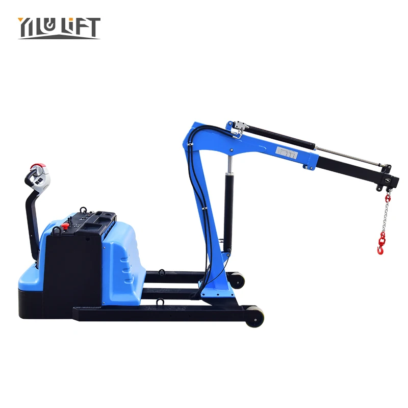 Mobile  300KG 600KG Electric Hydraulic Boom Telescopic Mini Electric Crane