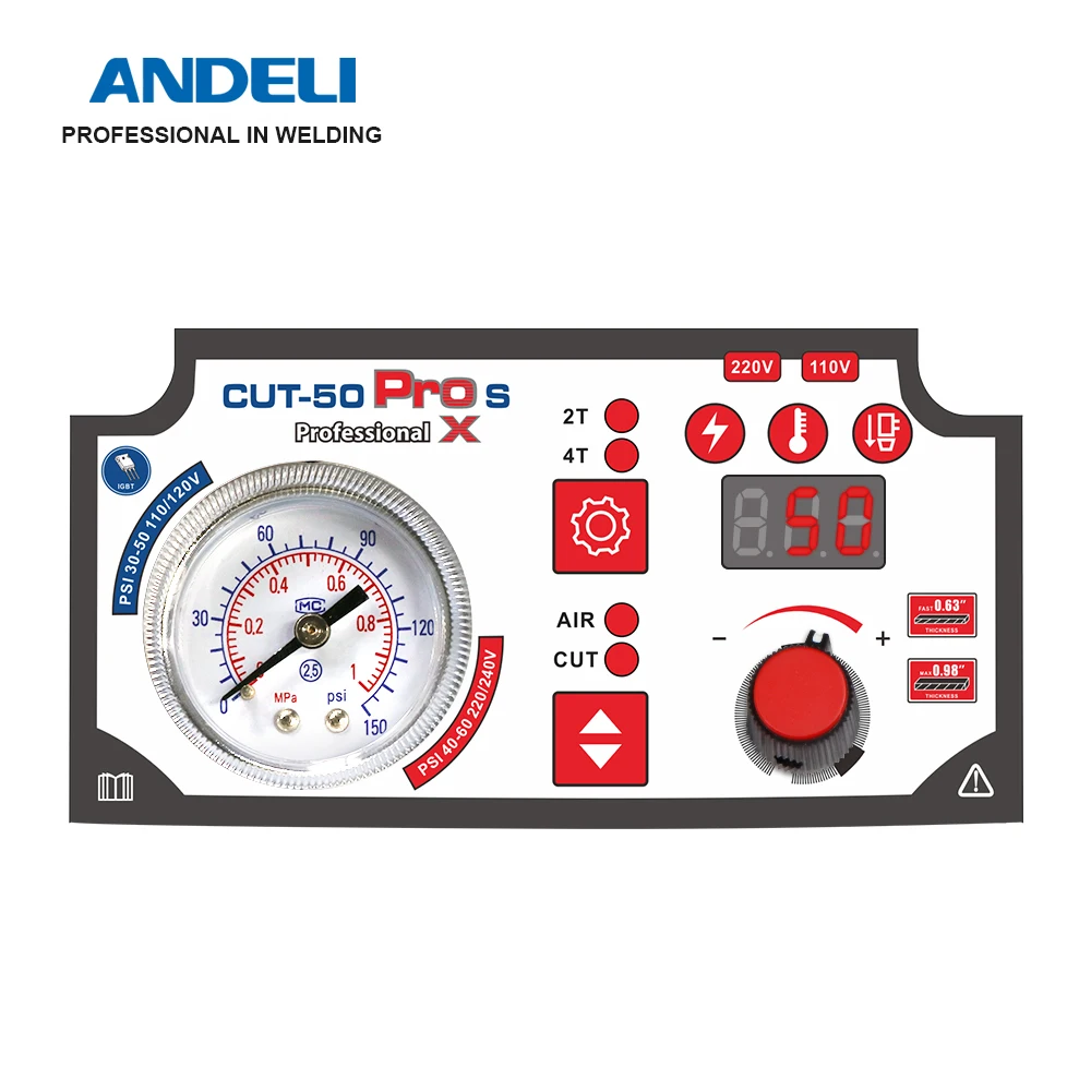 Аппарат для плазменной резки ANDELI CUT-50 PRO X/XS Non-HF Pilot Arc невысокочастотный плазменный резак низкочастотный