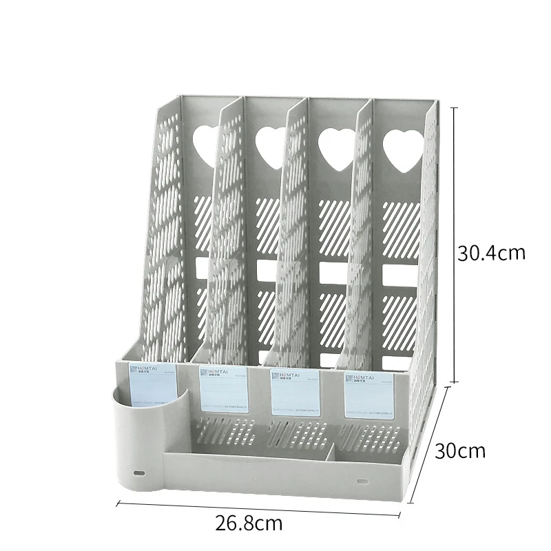 Wholesale stackable sustainable office school supplies plastic desktop file organizer