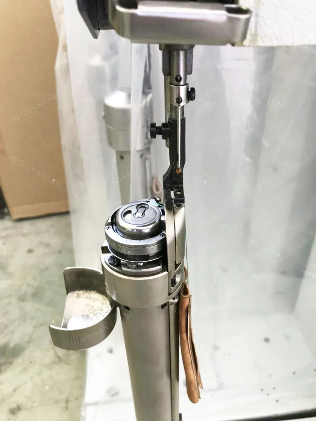 Automation Luggage Sewing Machine Post Bed Double Needle Industrial Sewing Machine