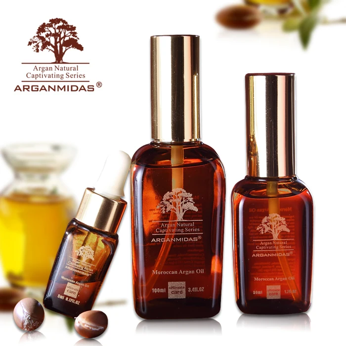 Arganmidas Professional Hair Treatment Natural Moroccan Argan Oil Nourish Repair Organic Hair Essential Oil