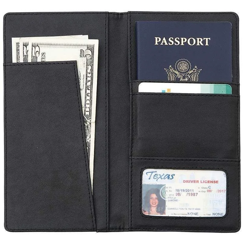 Assessed supplier travel ticket holder most popular personal organizer checkbook insurance document holder