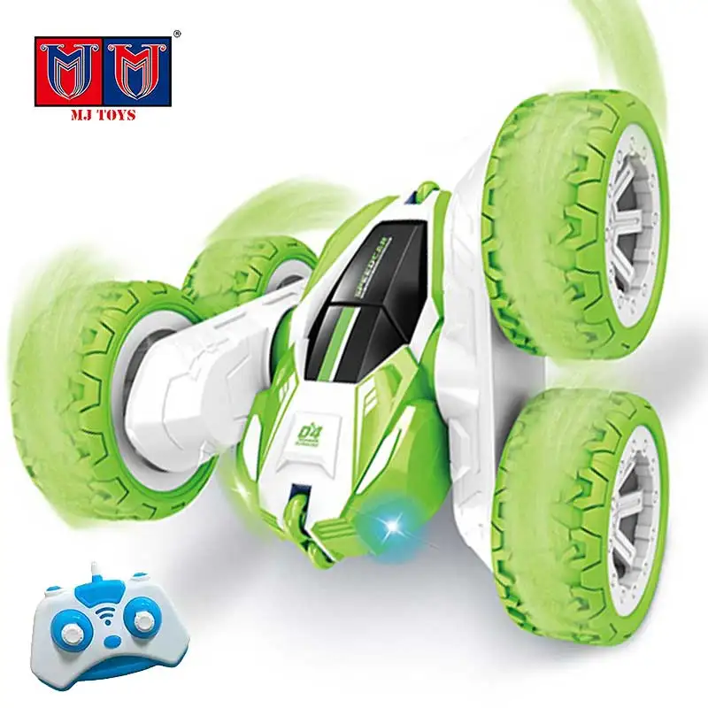 Custom Wholesale 4Wd 2.4Ghz Remote Control Light Rotating Rc Tumbling Car Double Side Stunt Car Toy