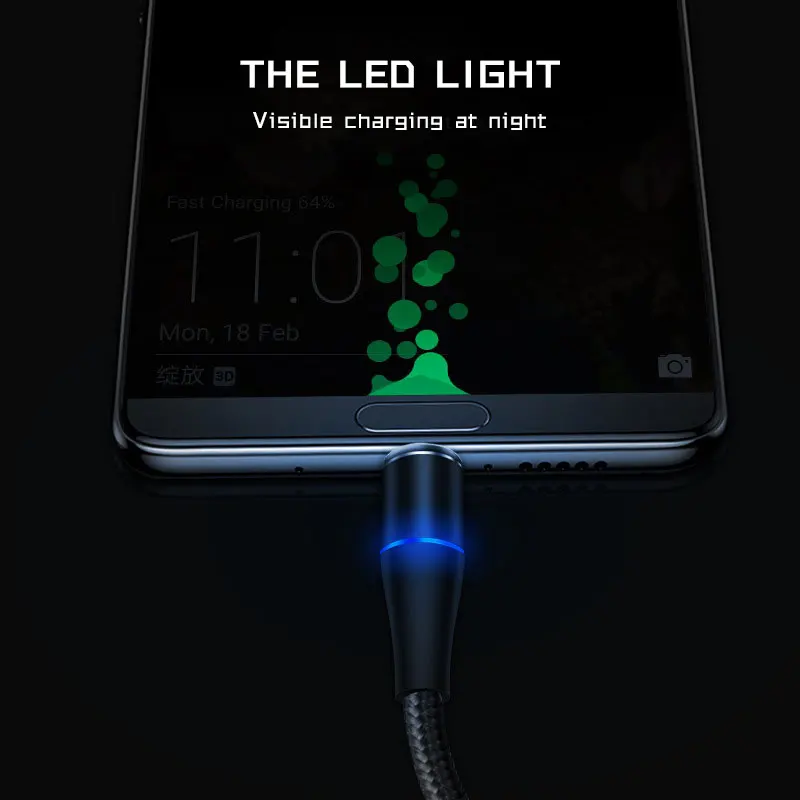 Multifunction usb cable manufacturers machine 3a type c fast charging nylon braided 3 in 1 phone usb charger magnetic data cable