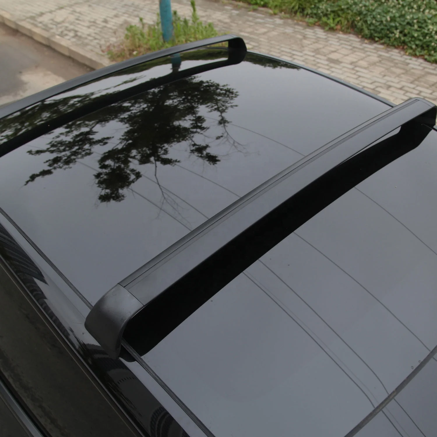 Car Accessories Black Aluminum Alloy Roof Rack Crossbars, Roof Rack Compatible For Tesla Model Y