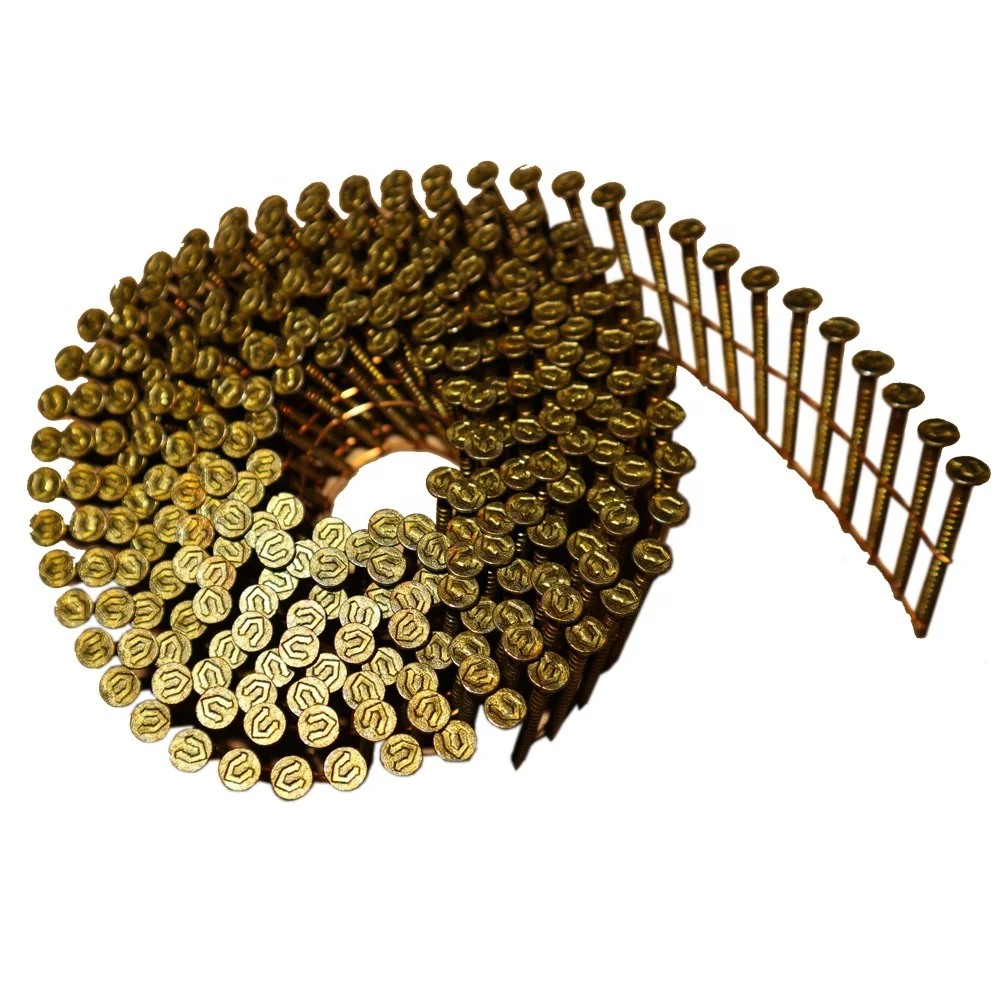 Vinyl Coated Ring Shank Diamond Point  2.3X50mm  Wire Weld Pallet Coil Nails