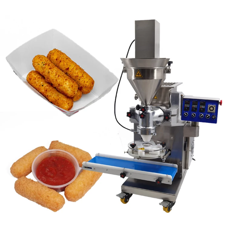 Potato Cheese Fingers Machine Mozzarella Sticks Making Machine Croquette Encrusting And Filling Machine Automatic