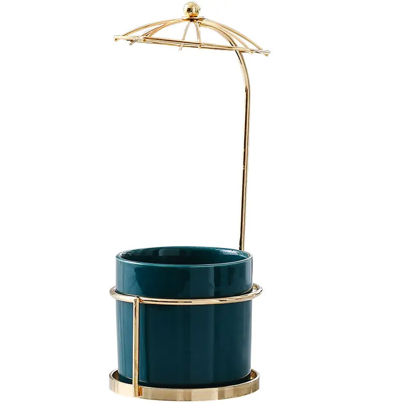 
Nordic INS creative simple garden simulation flower pot ceramic container orchid basin home decoration 