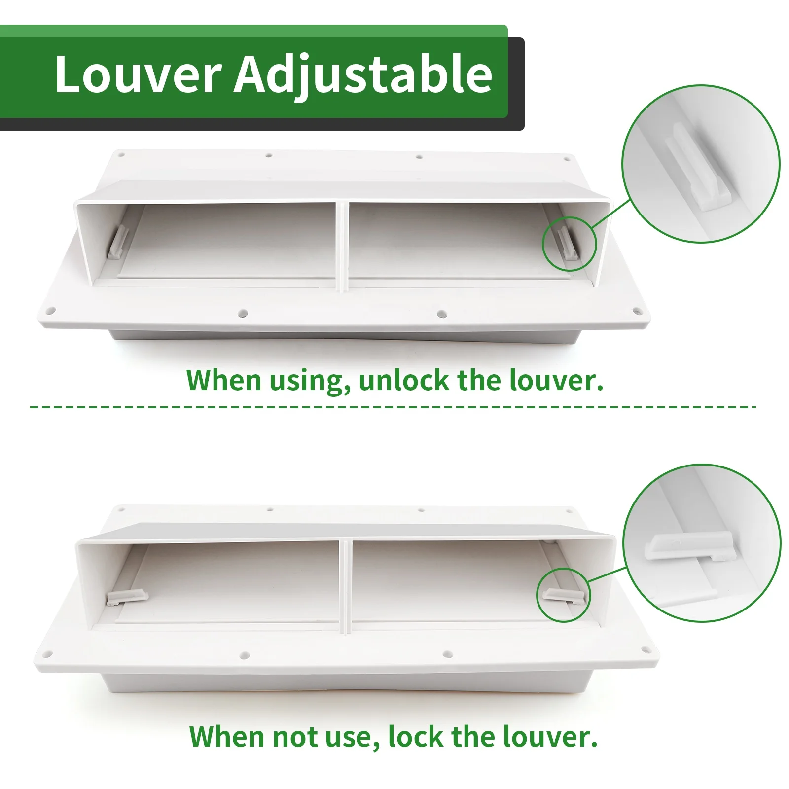 J01 RV EXhaust Range Hood Vent Cover Exterior for Trailer Camper Kitchen