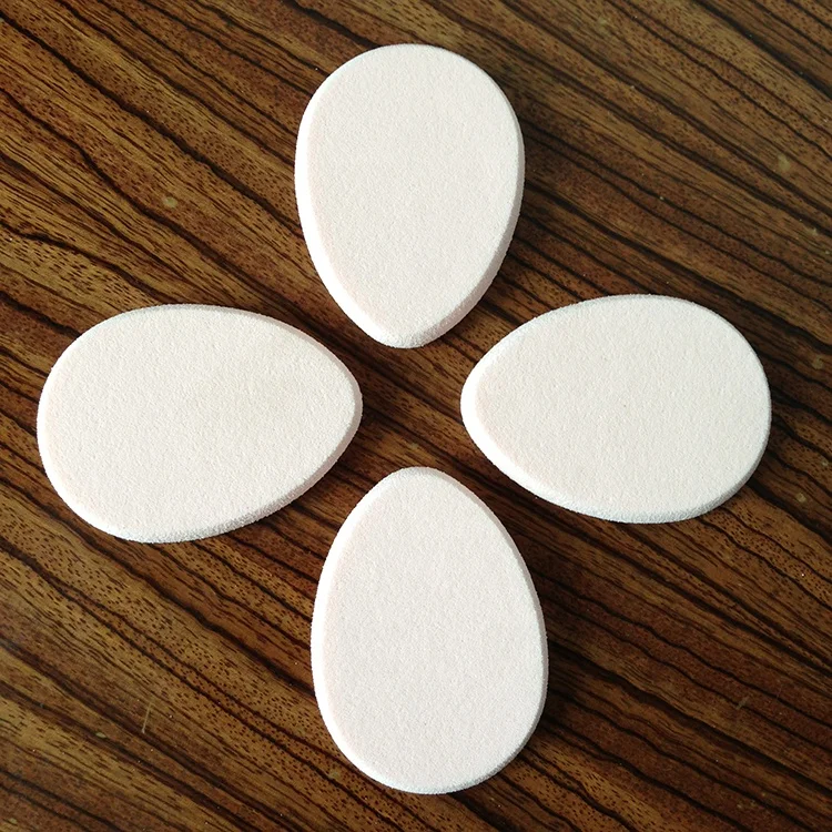 NBR White/beige Latex Flat Round Cosmetic Makeup Sponge NBR Puff