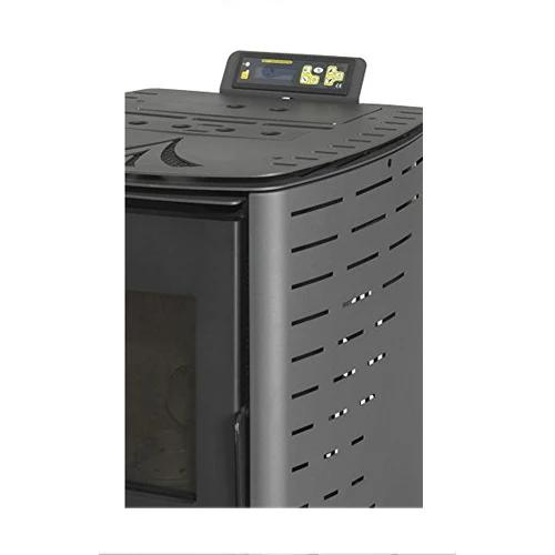 Портативная электрическая пеллетная печь 6 кВт с керамической стеклянной дверью