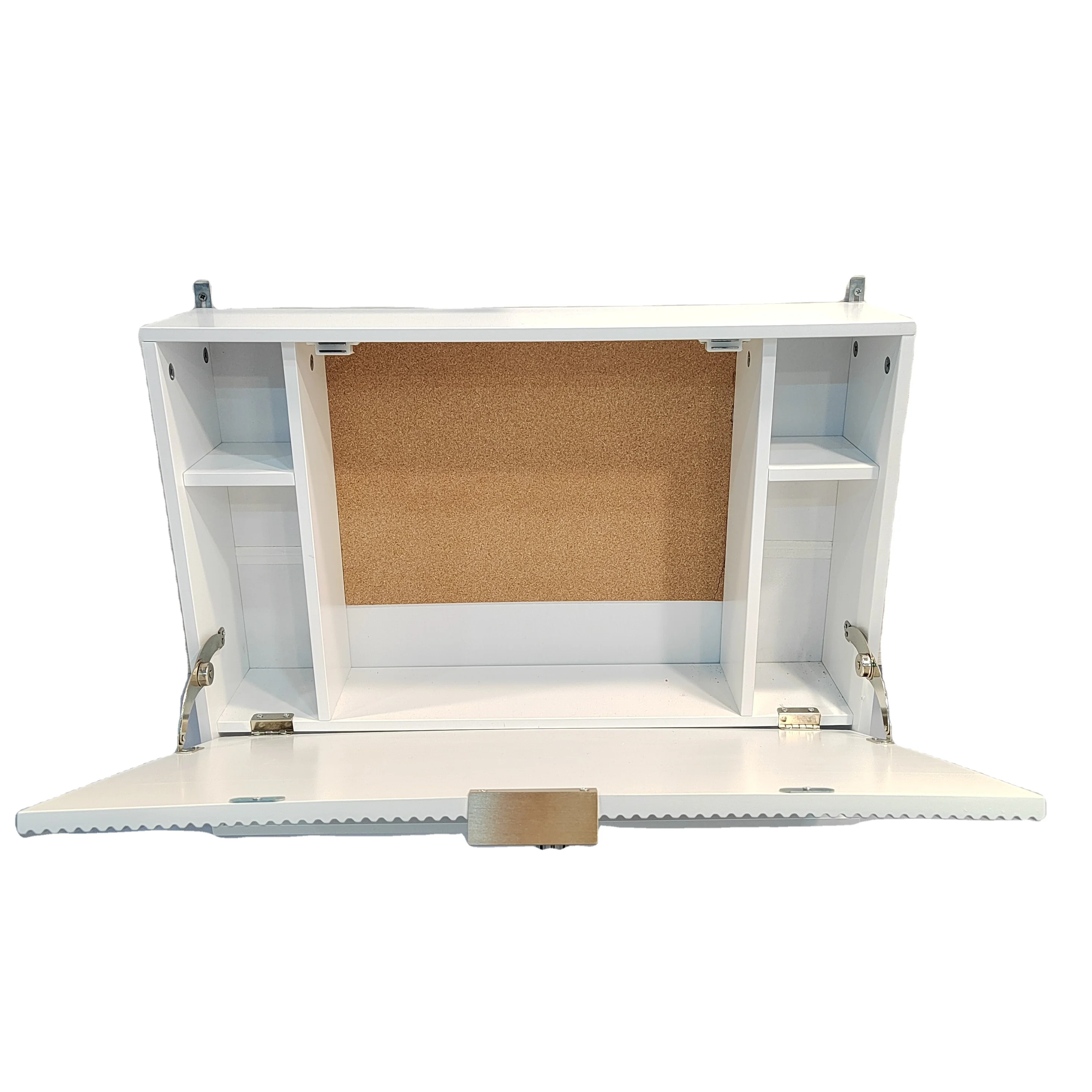 Multifunctional Folding Wall-Mounted Laptop Desk Writing Table with Storage Shelves for Home Office Wall Mounted Table