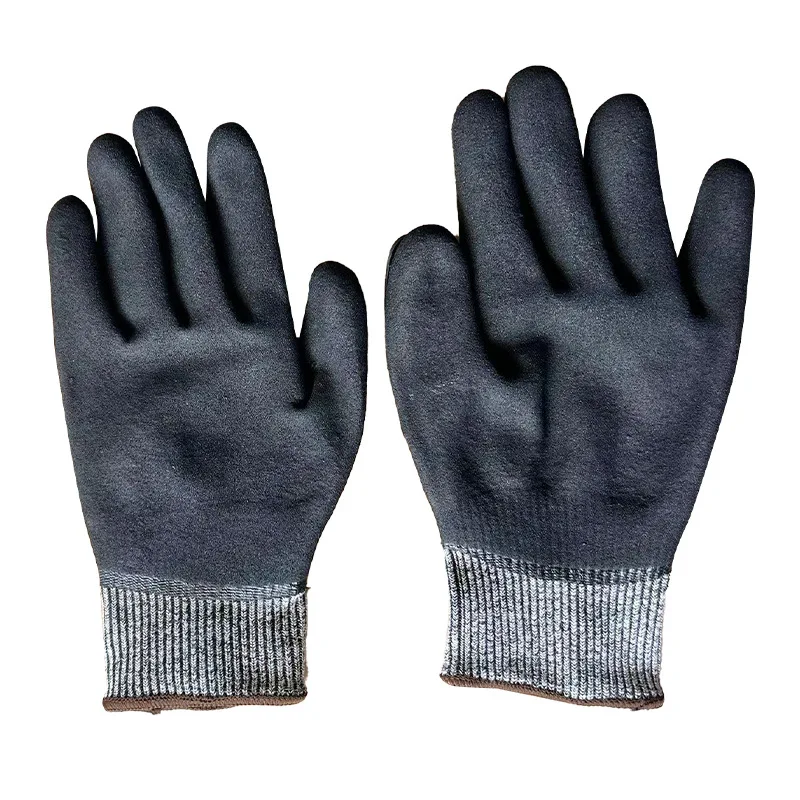 TPR Shockproof Riding Gloves Anti-slip Wear-resistant Anti-collision Anti-cut Crawling Rescue Carrying Goods Work Gloves
