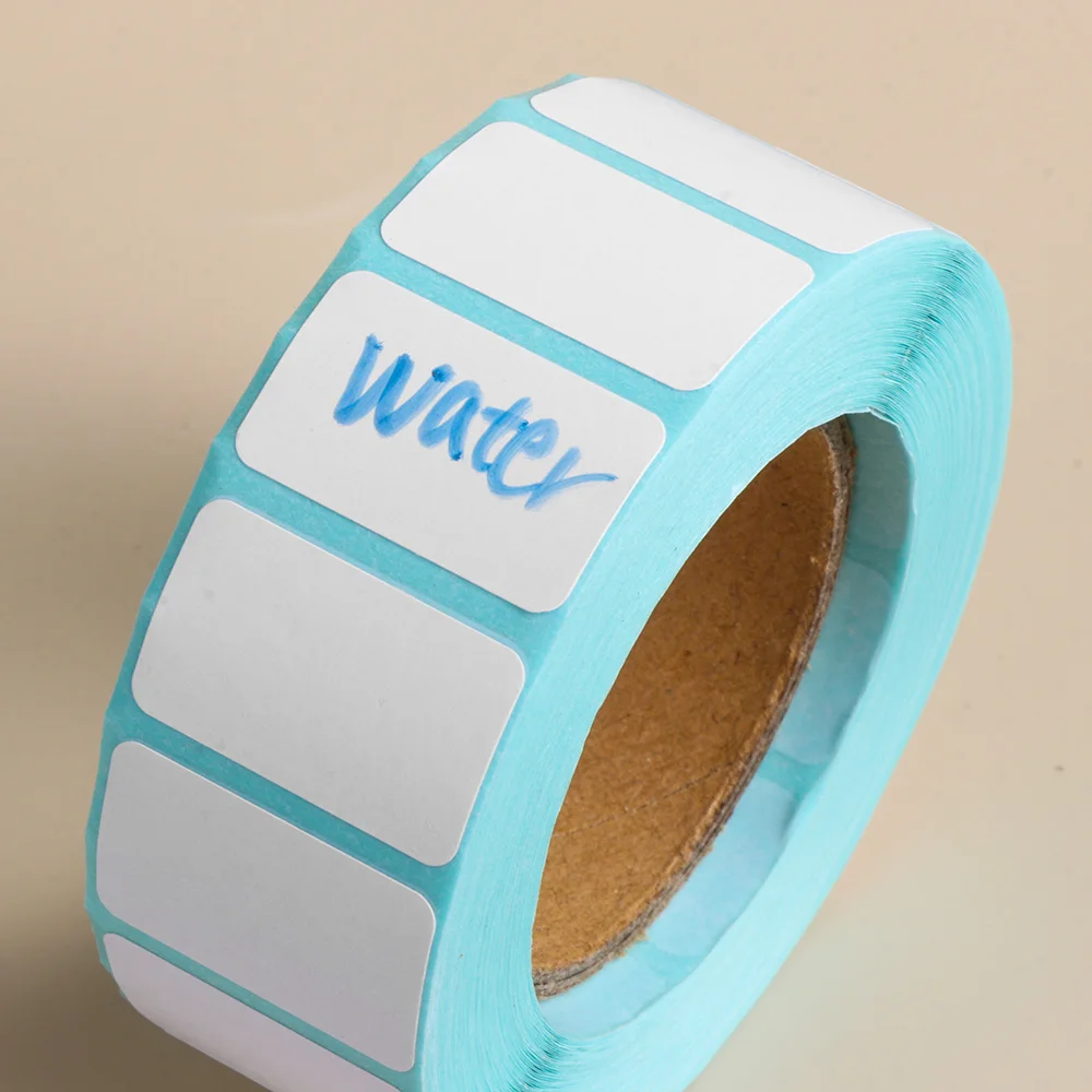 in Stock Waterproof PET PVC Vinyl Blank Thermal SKU Label Custom Warehouse Logistic Bar Code Adhesive Tag Sticker