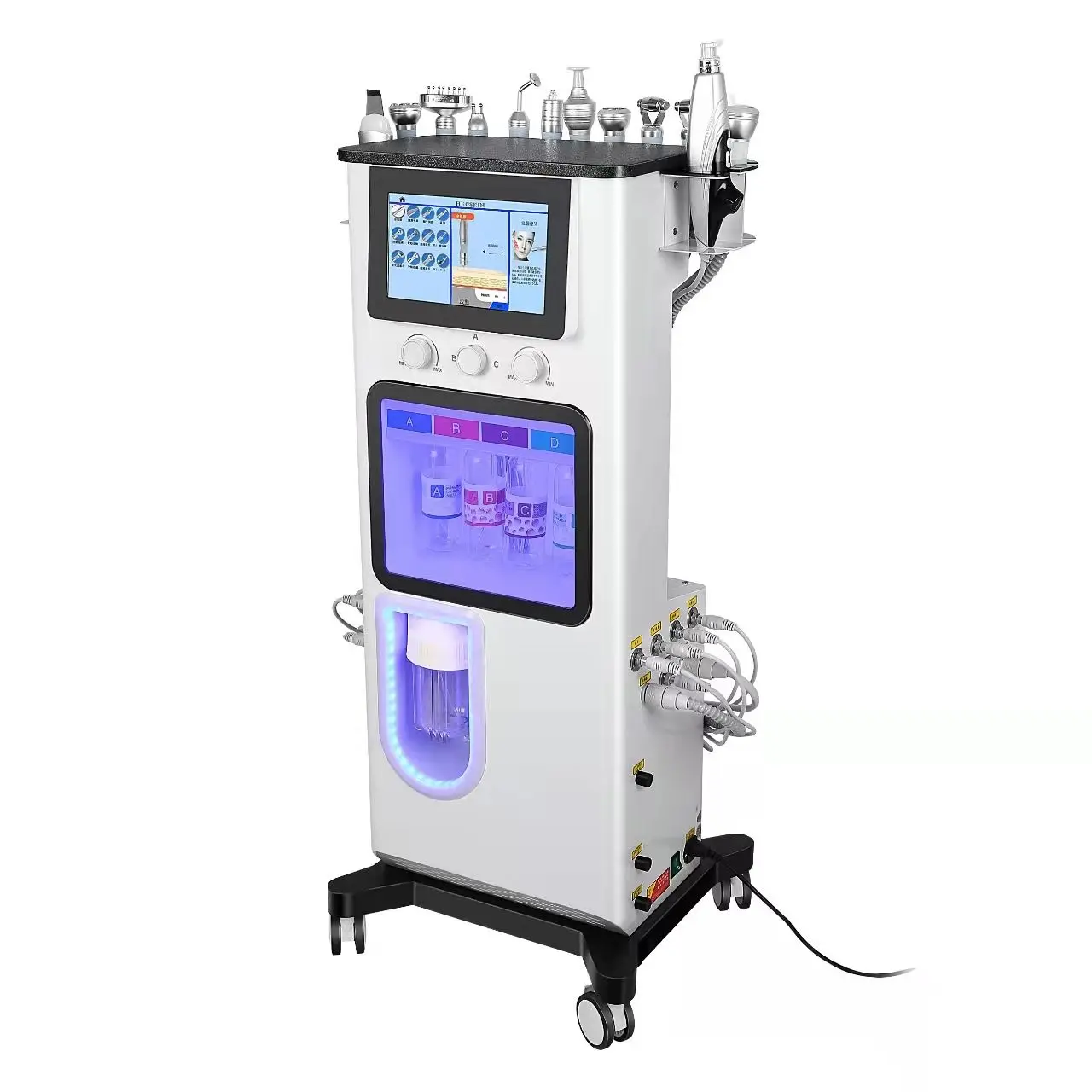 Ultrasonic Facial Care Machine Deep Cleansing Moisturizer Wrinkle Removal Skin Rejuvenation ABS Targeted Face Head Exfoliation
