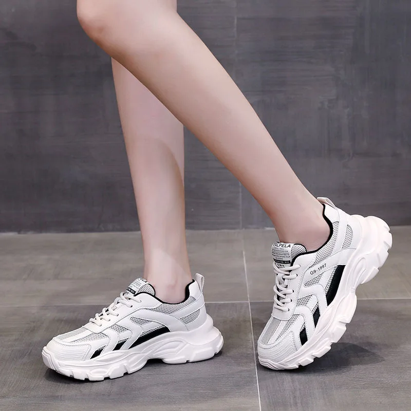 Female Autumn New Thick Bottom Heighten Vogue Recreational Sports Shoes For Lady