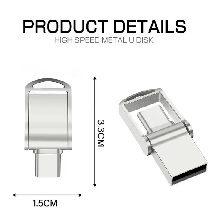 USB Flash Drive 2.0 USB C OTG Pendrive 16GB 128 64 32 GB For Xiaomi Redmi5 For S9 Plus Note 9 Memory Stick Pen Drive