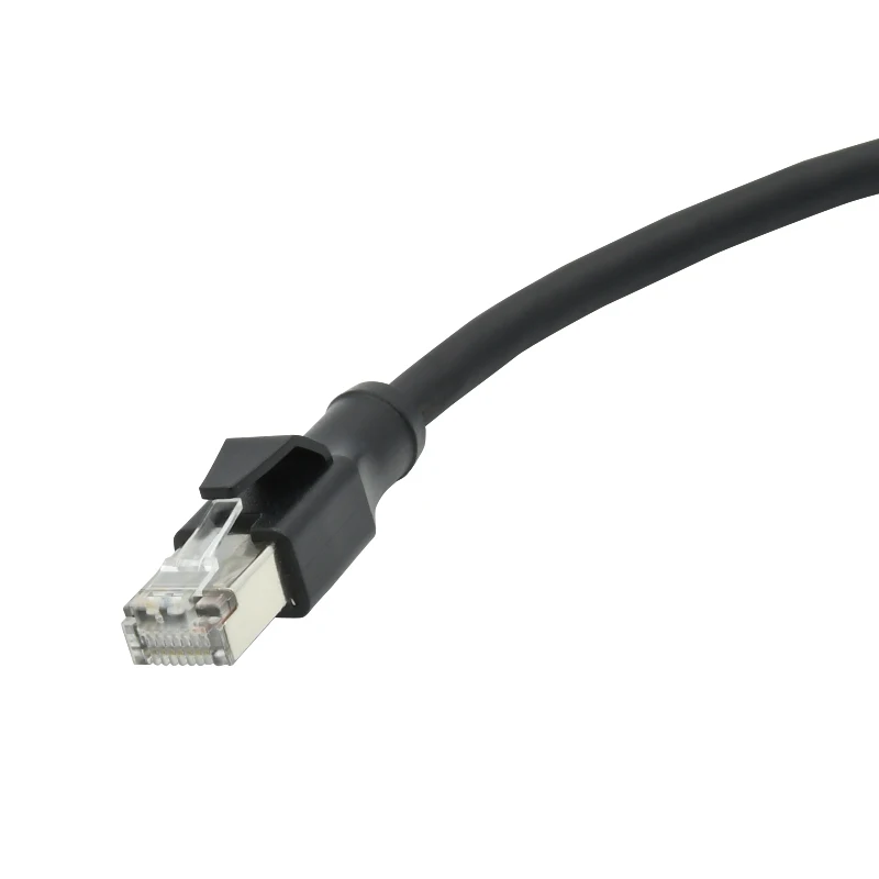 Rigoal M12 Connector RJ45 Cable Joiner M12 8-Pin X-Code Male to RJ45 connector manufacturers
