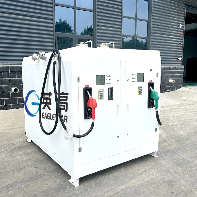 mobile gas station container 2products micro station Fuel dispenser