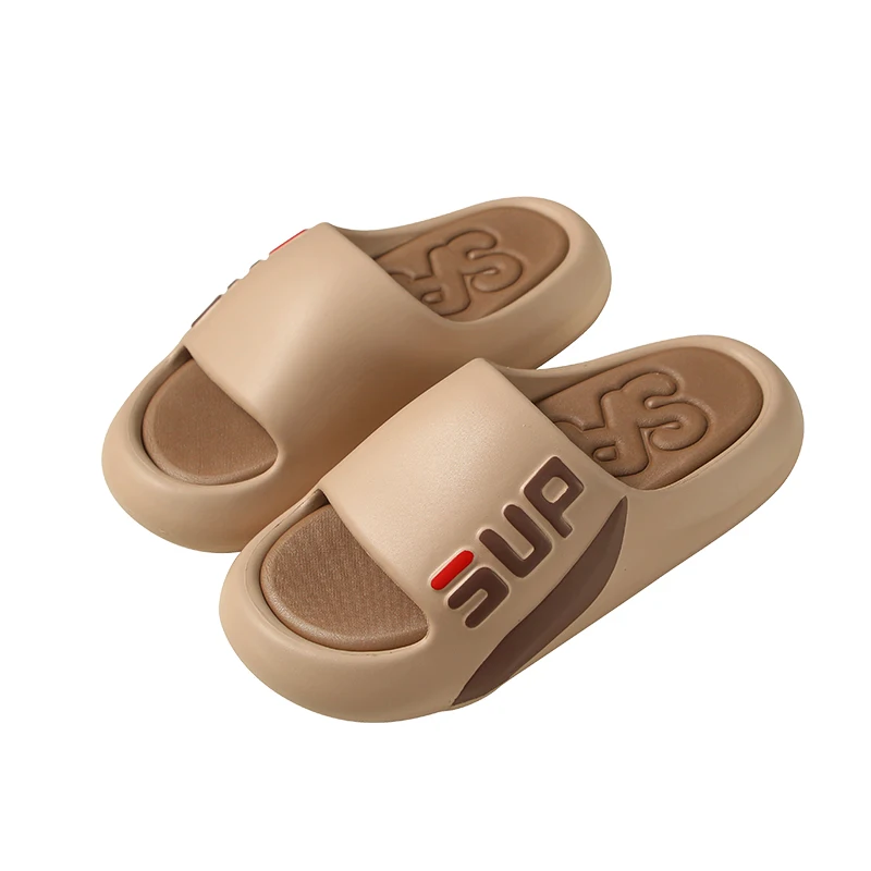 2024 outdoor Men Design Custom Summer cushion trend resistance slip-on thick bottom Platform Style sport slippers sandals eva