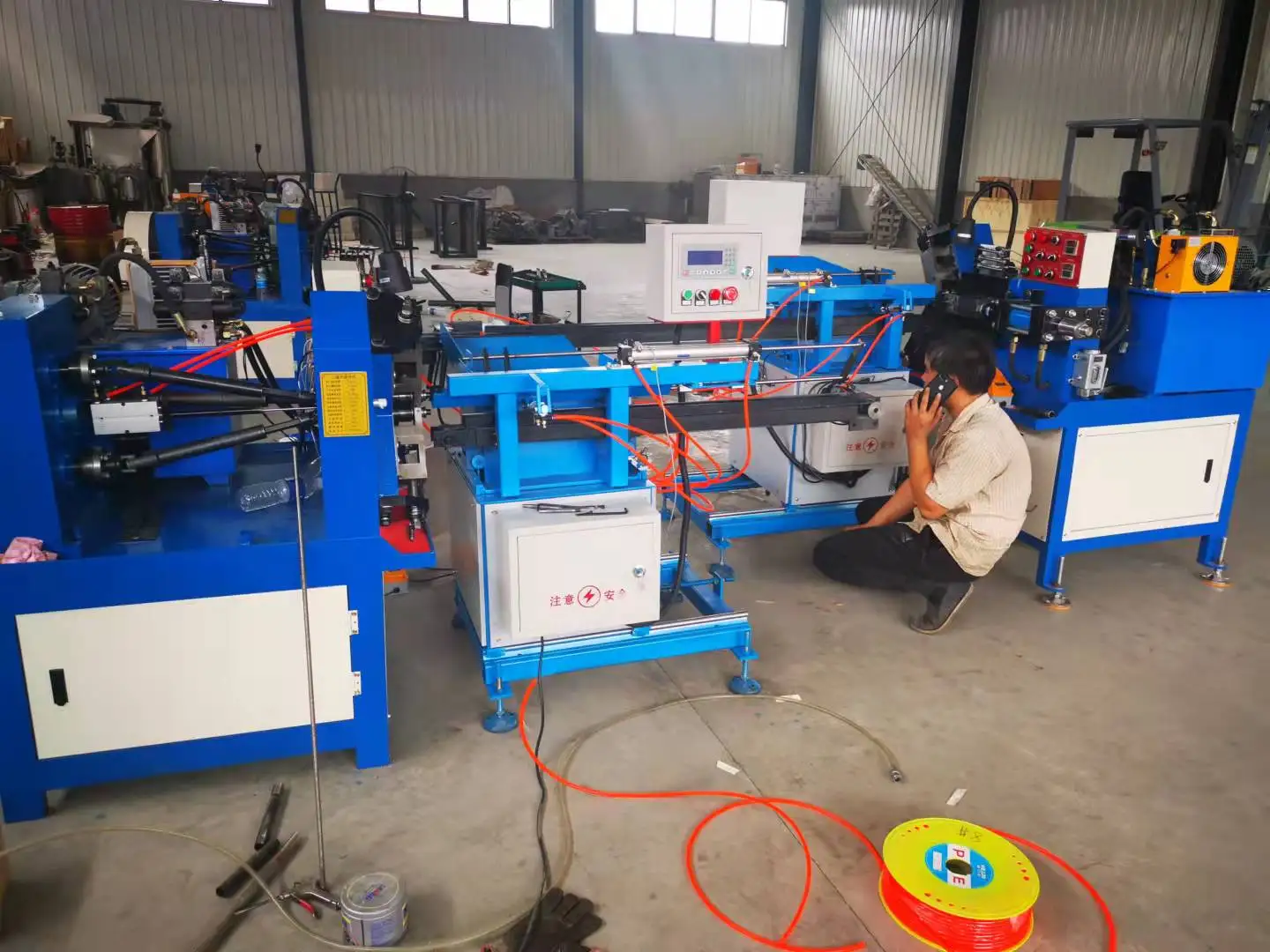 High Speed Energy saving machine thread rolling machines for screw making Hydraulic three-axis thread rolling machine