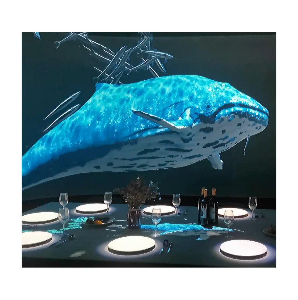 Naked Eye 3D Ocean Flower Sea Theme Immersive Projection Holographic KTV Cave Education Room Hologram Immersive Theatre