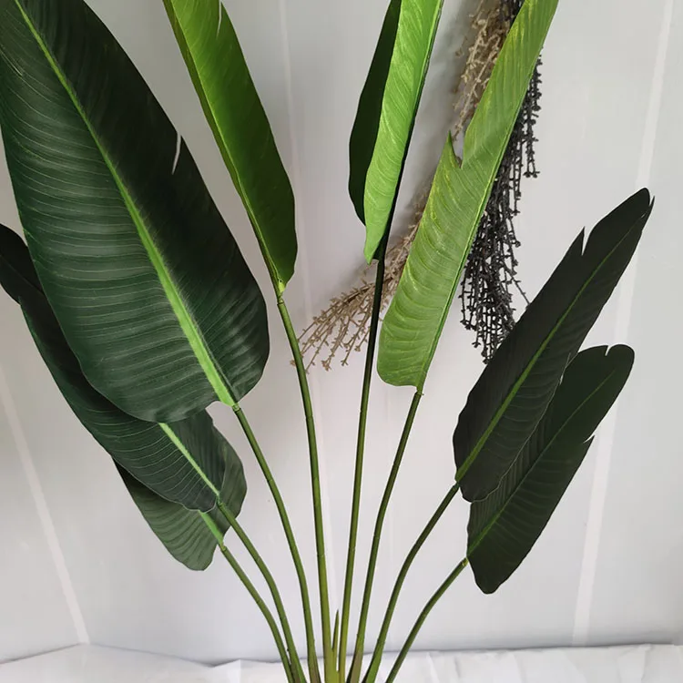 Wholesale Simulation Green Plant Artificial Plastic Travellers Banana Indoor Bonsai Tree Plants