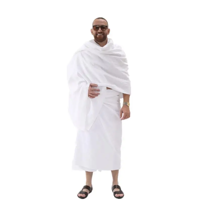 Men Hajj Clothing And Hajj Towel Pure Cotton Soft Worship Towels In One Packaging Bag Prayer Shawl Costume Customizable