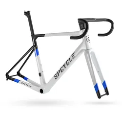 Spcycle Factory Road Climbing Disc Brake Bicycle Frame Carbon Road Bike Frameset with Integrated Handlebar in Stock