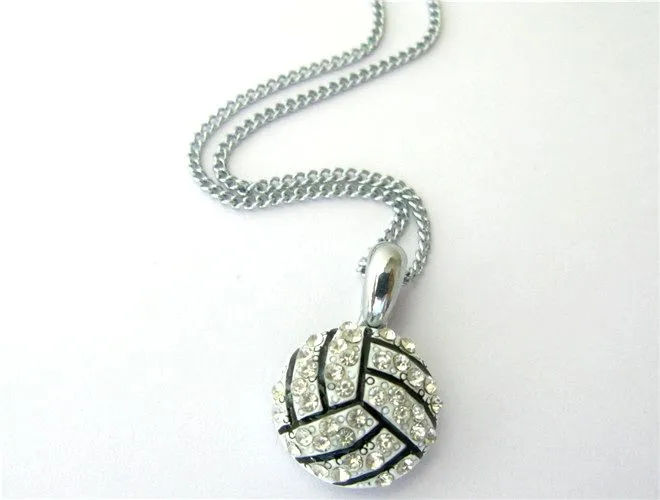 Fashion Alloy Rhinestone Baseball Football Jewelry Pendant Dangle Charms For women DIY Jewelry Pendant