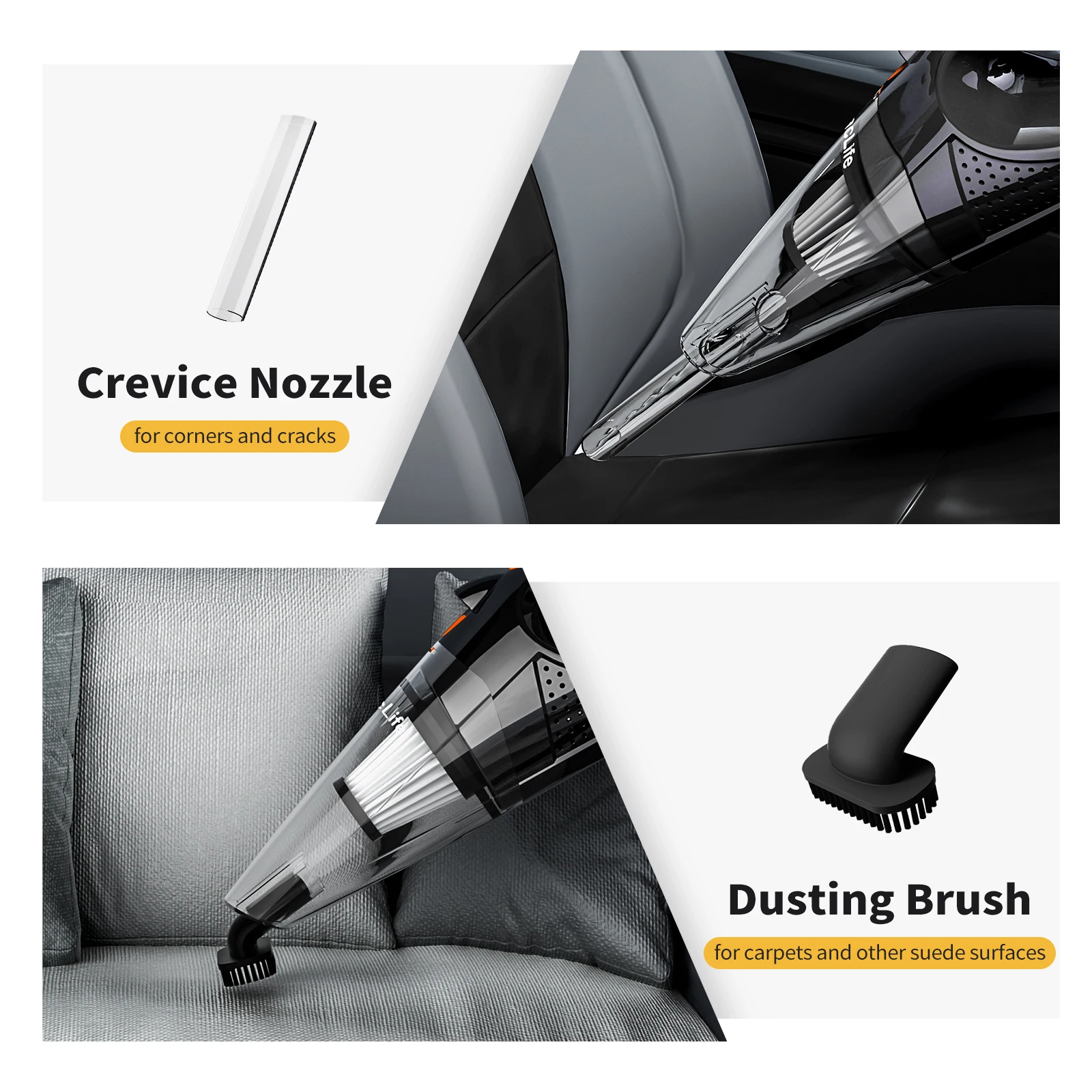 VacLife cost-effective Portable Car Vacuum Cleaner Cordless Rechargeable Handheld vacuum Cordless rechargeable pet hair vacuum