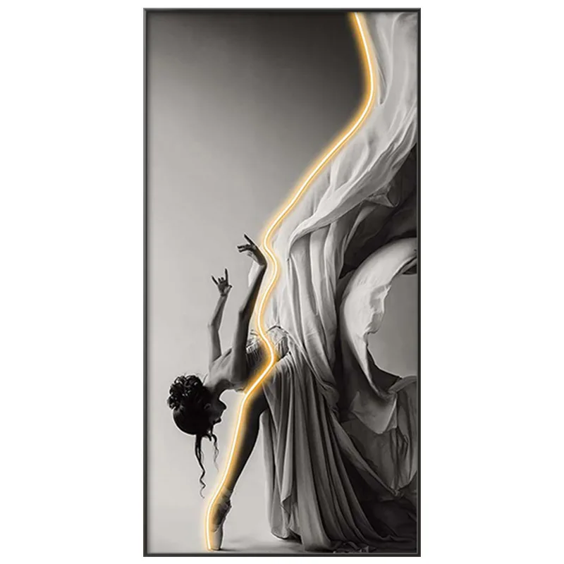 Modern Ballet Dancer Figure Wall Art Pictures For Dance Room Living Room Home Decoration Cuadros Wall Painting