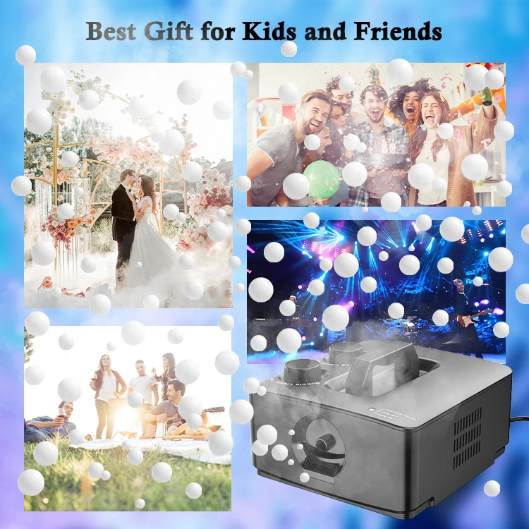 High quality Stage Atmosphere Equipment Professional 250w Smoke Fog Bubble Machine For Wedding Party Show