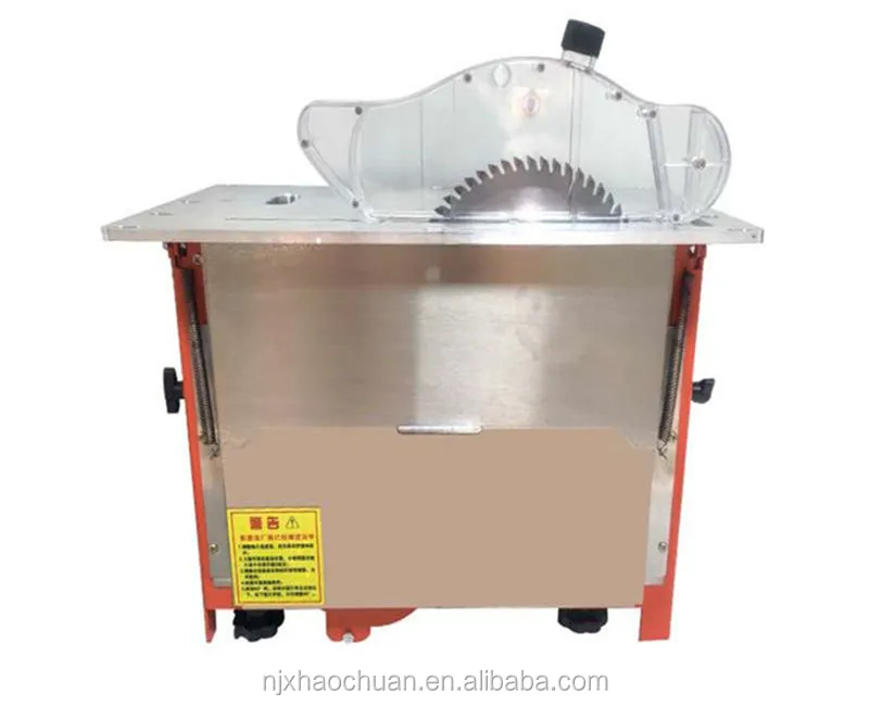 Slide-rails adjustable two blades table saw PVC MDF board Cutting machine woodwork machine panel saw with dust-free function